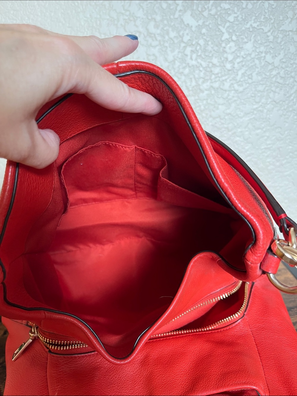 Coach Madison Phoebe Pebbled Leather Shoulder Bag - Picture 9 of 16